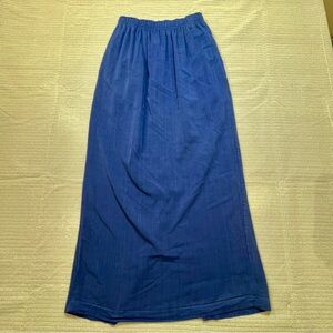 Vintage Women’s Action GEAR Sportswear 90’s Blue Maxi Dress With Pockets Size M